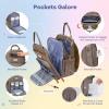 imageRUVALINO Baby Changing Bag Backpack Neutral AllinOne Baby Bags for Multifunction Large Travel Backpack with Portable Changing Pad Stroller Straps Pacifier Case and Insulated Pockets Kahki