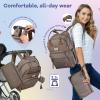 imageRUVALINO Baby Changing Bag Backpack Neutral AllinOne Baby Bags for Multifunction Large Travel Backpack with Portable Changing Pad Stroller Straps Pacifier Case and Insulated Pockets Kahki