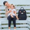 imageRUVALINO Diaper Bag Backpack Stroller Hooks Multifunction Travel Baby Back Pack with Changing Pad Universal Stroller Clips for Mom Dad