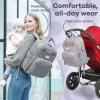 imageRUVALINO Diaper Bag Backpack Stroller Hooks Multifunction Travel Baby Back Pack with Changing Pad Universal Stroller Clips for Mom Girls