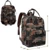 imageRUVALINO Diaper Bag BackpackMultifunction Baby Travel Bag with Changing pad Insulated Bottle Holders ampamp Pacifier Case Large Capacity Waterproof Yellow LeopardClassicgreen Camo