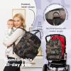 imageRUVALINO Diaper Bag BackpackMultifunction Baby Travel Bag with Changing pad Insulated Bottle Holders ampamp Pacifier Case Large Capacity Waterproof Yellow LeopardClassicgreen Camo