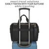 imageRUVALINO Diaper Bag Large Diaper Tote Stylish for Mom and Dad Convertible Travel Baby Bag for Boys and Girls with Changing Pad Insulated Pockets Black
