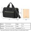 imageRUVALINO Diaper Bag Large Diaper Tote Stylish for Mom and Dad Convertible Travel Baby Bag for Boys and Girls with Changing Pad Insulated Pockets Black