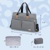 imageRUVALINO Diaper Bag Tote Hospital Bag Large Travel Weekender Diaper Changing Messenger for Mom and Dad