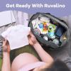 imageRUVALINO Diaper Bag Tote Hospital Bag Large Travel Weekender Diaper Changing Messenger for Mom and Dad