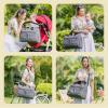 imageRUVALINO Diaper Bag Tote Hospital Bag Large Travel Weekender Diaper Changing Messenger for Mom and Dad