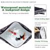 imageRUVALINO Wet Dry Bag Reusable Baby Diaper Bag Accessory with Two compartments for Cloth Diapers Toys Swimsuits Dirty Gym Clothes Toiletries Large Capacity Waterproof and Stylish Black