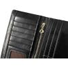 imageWomens Wallet RUVALINO RFID Blocking Waxed Leather Ladies Wallet Purse and Billfolds Black