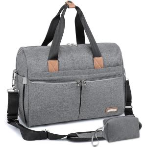 imageRUVALINO Diaper Bag Tote Hospital Bag Large Travel Weekender Diaper Changing Messenger for Mom and Dad