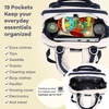 image:imageRUVALINO Baby Diaper Bag Backpack with Changing Pad Baby Shower Gifts  Baby Essentials Waterproof Travel Baby Bags for Mom Dad Girl Boy Insulated Bottle Holders Pacifier Case Large CapacityGreyblue