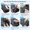 image:imageRUVALINO Baby Diaper Bag Backpack with Changing Pad Baby Shower Gifts  Baby Essentials Waterproof Travel Baby Bags for Mom Dad Girl Boy Insulated Bottle Holders Pacifier Case Large CapacityVacum Dark Gray