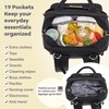 image:imageRUVALINO Baby Diaper Bag Backpack with Changing Pad Baby Shower Gifts  Baby Essentials Waterproof Travel Baby Bags for Mom Dad Girl Boy Insulated Bottle Holders Pacifier Case Large CapacityBlack