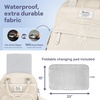 image:imageRUVALINO Baby Diaper Bag Backpack with Changing Pad Baby Shower Gifts  Baby Essentials Waterproof Travel Baby Bags for Mom Dad Girl Boy Insulated Bottle Holders Pacifier Case Large CapacityBeige
