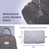 image:imageRUVALINO Baby Diaper Bag Backpack with Changing Pad Baby Shower Gifts  Baby Essentials Waterproof Travel Baby Bags for Mom Dad Girl Boy Insulated Bottle Holders Pacifier Case Large CapacityDark Gray