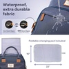 image:imageRUVALINO Baby Diaper Bag Backpack with Changing Pad Baby Shower Gifts  Baby Essentials Waterproof Travel Baby Bags for Mom Dad Girl Boy Insulated Bottle Holders Pacifier Case Large CapacityNavy Blue