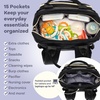 image:imageRUVALINO Baby Diaper Bag Backpack with Changing Pad Baby Shower Gifts  Baby Essentials Waterproof Travel Baby Bags for Mom Dad Girl Boy Insulated Bottle Holders Pacifier Case Large CapacityDeep Black
