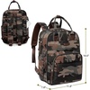 image:imageRUVALINO Baby Diaper Bag Backpack with Changing Pad Baby Shower Gifts  Baby Essentials Waterproof Travel Baby Bags for Mom Dad Girl Boy Insulated Bottle Holders Pacifier Case Large CapacityClassicgreen Camo