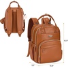 image:imageRUVALINO Baby Diaper Bag Backpack with Changing Pad Baby Shower Gifts  Baby Essentials Waterproof Travel Baby Bags for Mom Dad Girl Boy Insulated Bottle Holders Pacifier Case Large CapacityClassic Brown