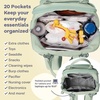 image:imageRUVALINO Baby Diaper Bag Backpack with Changing Pad Baby Shower Gifts  Baby Essentials Waterproof Travel Baby Bags for Mom Dad Girl Boy Insulated Bottle Holders Pacifier Case Large CapacityMint Green