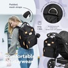 image:imageRUVALINO Baby Diaper Bag Backpack with Changing Pad Baby Shower Gifts  Baby Essentials Waterproof Travel Baby Bags for Mom Dad Girl Boy Insulated Bottle Holders Pacifier Case Large CapacityClassicblack