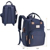 image:imageRUVALINO Baby Diaper Bag Backpack with Changing Pad Baby Shower Gifts  Baby Essentials Waterproof Travel Baby Bags for Mom Dad Girl Boy Insulated Bottle Holders Pacifier Case Large CapacityNavy Blue