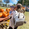 image:imageRUVALINO Baby Diaper Bag Backpack with Changing Pad Baby Shower Gifts  Baby Essentials Waterproof Travel Baby Bags for Mom Dad Girl Boy Insulated Bottle Holders Pacifier Case Large CapacityLgreydgrey