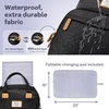 image:imageRUVALINO Baby Diaper Bag Backpack with Changing Pad Baby Shower Gifts  Baby Essentials Waterproof Travel Baby Bags for Mom Dad Girl Boy Insulated Bottle Holders Pacifier Case Large CapacityBlack Leopard