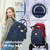 image:imageRUVALINO Baby Diaper Bag Backpack with Changing Pad Baby Shower Gifts  Baby Essentials Waterproof Travel Baby Bags for Mom Dad Girl Boy Insulated Bottle Holders Pacifier Case Large CapacityPeacock Blue