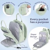 image:imageRUVALINO Baby Diaper Bag Backpack with Changing Pad Baby Shower Gifts  Baby Essentials Waterproof Travel Baby Bags for Mom Dad Girl Boy Insulated Bottle Holders Pacifier Case Large CapacityMint Green