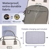 image:imageRUVALINO Baby Diaper Bag Backpack with Changing Pad Baby Shower Gifts  Baby Essentials Waterproof Travel Baby Bags for Mom Dad Girl Boy Insulated Bottle Holders Pacifier Case Large CapacityLgreydgrey