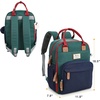 image:imageRUVALINO Baby Diaper Bag Backpack with Changing Pad Baby Shower Gifts  Baby Essentials Waterproof Travel Baby Bags for Mom Dad Girl Boy Insulated Bottle Holders Pacifier Case Large CapacityRedgreenblue