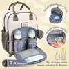 image:imageRUVALINO Baby Diaper Bag Backpack with Changing Pad Baby Shower Gifts  Baby Essentials Waterproof Travel Baby Bags for Mom Dad Girl Boy Insulated Bottle Holders Pacifier Case Large CapacityLgreydgrey