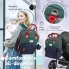 image:imageRUVALINO Baby Diaper Bag Backpack with Changing Pad Baby Shower Gifts  Baby Essentials Waterproof Travel Baby Bags for Mom Dad Girl Boy Insulated Bottle Holders Pacifier Case Large CapacityRedgreenblue