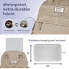 image:imageRUVALINO Baby Diaper Bag Backpack with Changing Pad Baby Shower Gifts  Baby Essentials Waterproof Travel Baby Bags for Mom Dad Girl Boy Insulated Bottle Holders Pacifier Case Large CapacityClay