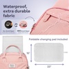 image:imageRUVALINO Baby Diaper Bag Backpack with Changing Pad Baby Shower Gifts  Baby Essentials Waterproof Travel Baby Bags for Mom Dad Girl Boy Insulated Bottle Holders Pacifier Case Large CapacityPink