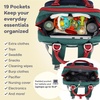 image:imageRUVALINO Baby Diaper Bag Backpack with Changing Pad Baby Shower Gifts  Baby Essentials Waterproof Travel Baby Bags for Mom Dad Girl Boy Insulated Bottle Holders Pacifier Case Large CapacityRedgreenblue