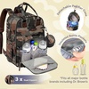 image:imageRUVALINO Baby Diaper Bag Backpack with Changing Pad Baby Shower Gifts  Baby Essentials Waterproof Travel Baby Bags for Mom Dad Girl Boy Insulated Bottle Holders Pacifier Case Large CapacityClassicgreen Camo