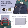 image:imageRUVALINO Baby Diaper Bag Backpack with Changing Pad Baby Shower Gifts  Baby Essentials Waterproof Travel Baby Bags for Mom Dad Girl Boy Insulated Bottle Holders Pacifier Case Large CapacityRedgreenblue