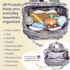 image:imageRUVALINO Baby Diaper Bag Backpack with Changing Pad Baby Shower Gifts  Baby Essentials Waterproof Travel Baby Bags for Mom Dad Girl Boy Insulated Bottle Holders Pacifier Case Large CapacityBlue Plaid