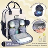 image:imageRUVALINO Baby Diaper Bag Backpack with Changing Pad Baby Shower Gifts  Baby Essentials Waterproof Travel Baby Bags for Mom Dad Girl Boy Insulated Bottle Holders Pacifier Case Large CapacityGreyblue