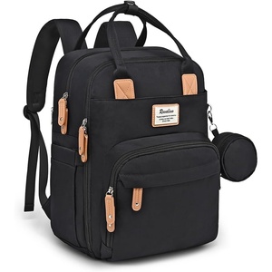 image:imageRUVALINO Baby Diaper Bag Backpack with Changing Pad Baby Shower Gifts  Baby Essentials Waterproof Travel Baby Bags for Mom Dad Girl Boy Insulated Bottle Holders Pacifier Case Large CapacityClassicblack